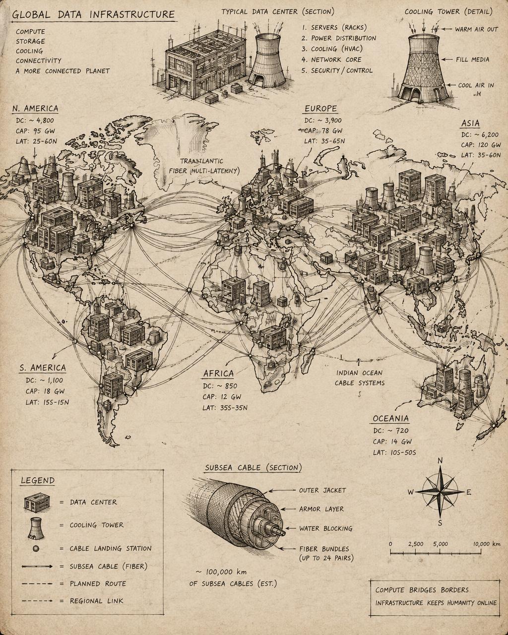 Ink sketch: The Map